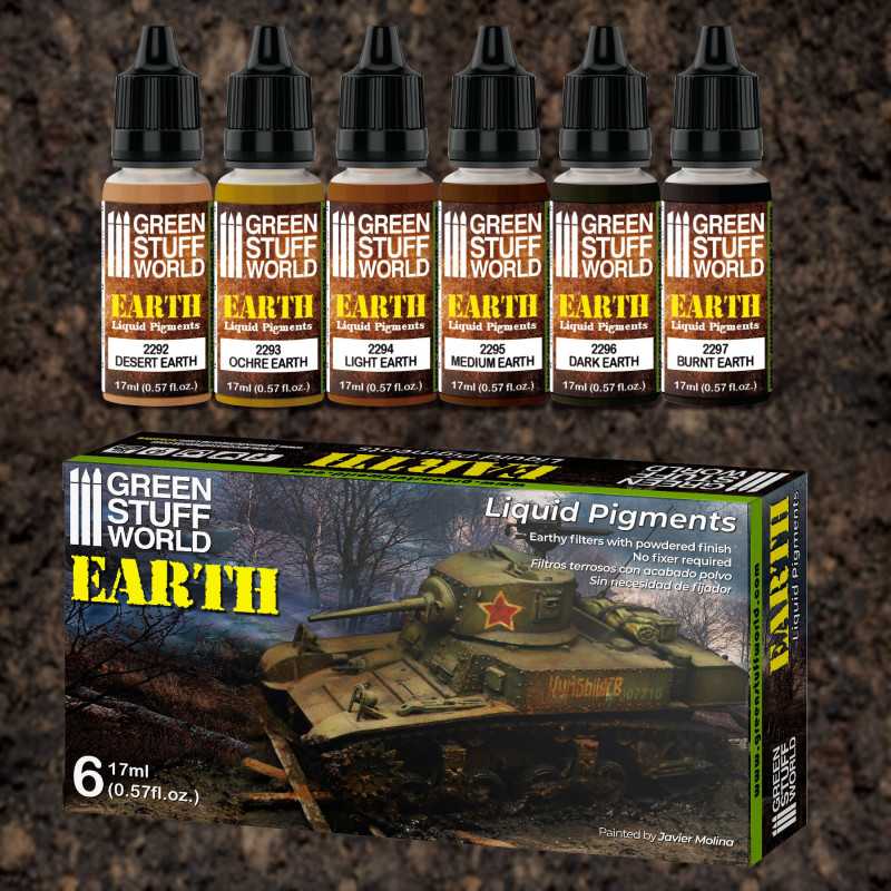 Set Pigments Liquides - Terre Set Pigments Liquides - Terre