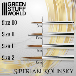 GOLD SERIES Sibirischer Kolinsky Haarpinsel - 00