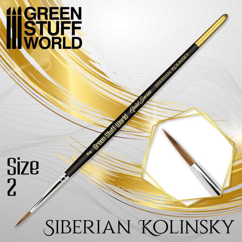 GOLD SERIES Sibirischer Kolinsky Haarpinsel - 2 GOLD SERIES Sibirischer Kolinsky Haarpinsel - 2