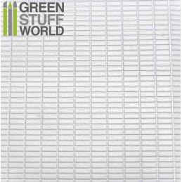 Plancha Plasticard Texturizado RECTANGULOS MEDIANOS - tamaño A4