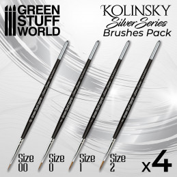 SILVER SERIES Kolinsky Pinselset