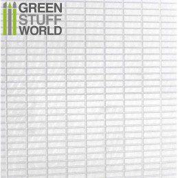 Plancha Plasticard Texturizado RECTANGULOS GRANDES - tamaño A4