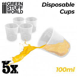 5x Vasos Desechables 100ml