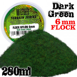 Cesped Electrostatico 12mm - VERDE OSCURO - 280 ml