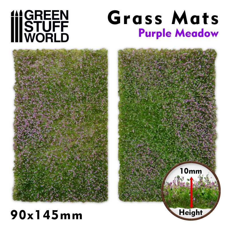 Découpe de Tapis d'Herbe - Prairie Pourpre Découpe de Tapis d'Herbe - Prairie Pourpre