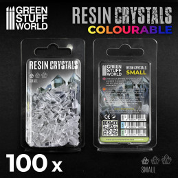 Resin Crystals transparent colorables