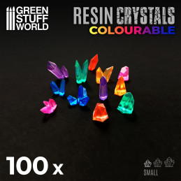 Resin Crystals transparent colorables