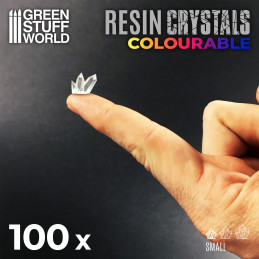 Resin Crystals transparent colorables