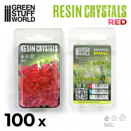 Cristales de Resina ROJO