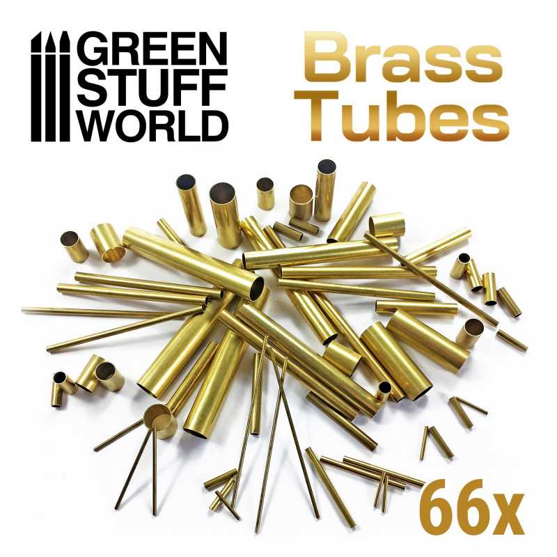 66x Assortiment de tubes en laiton 66x Assortiment de tubes en laiton