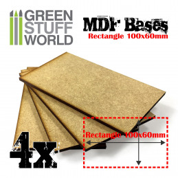 Peanas DM - Rectangulares 100x60mm