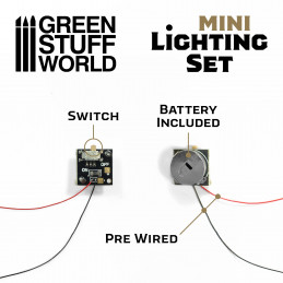 Mini Set Iluminacion de LEDs con Interruptor