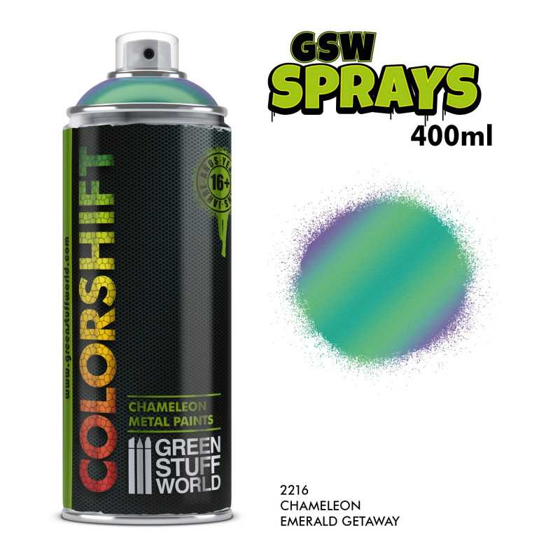 SPRAY Colorshift Chameleon EMERALD GETAWAY 400ml