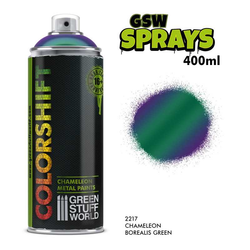 SPRAY Colorshift Chameleon BOREALIS GREEN 400ml