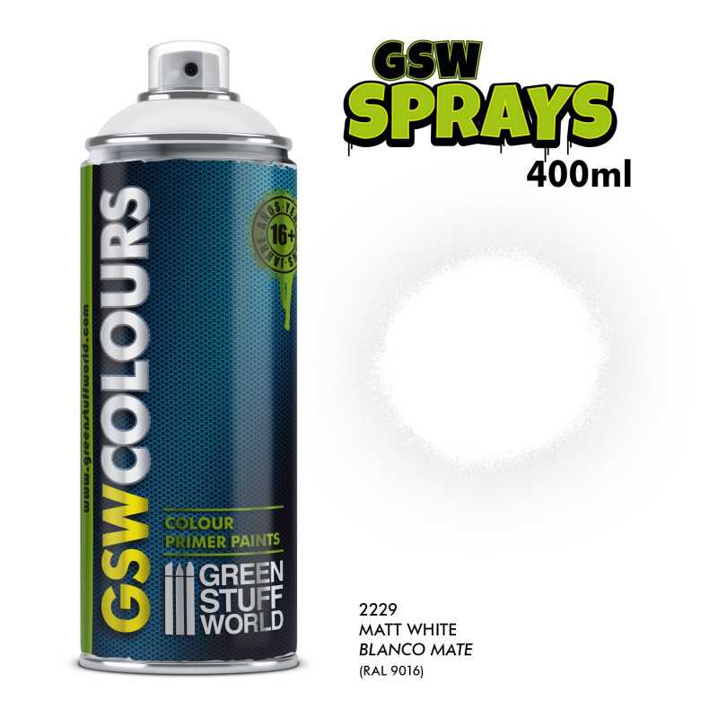 SPRAY Primer Farbe Matt Weiß 400ml