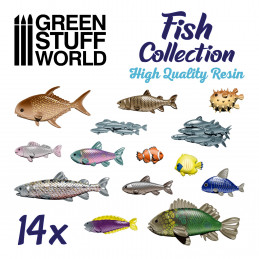 Colección de Peces en Resina