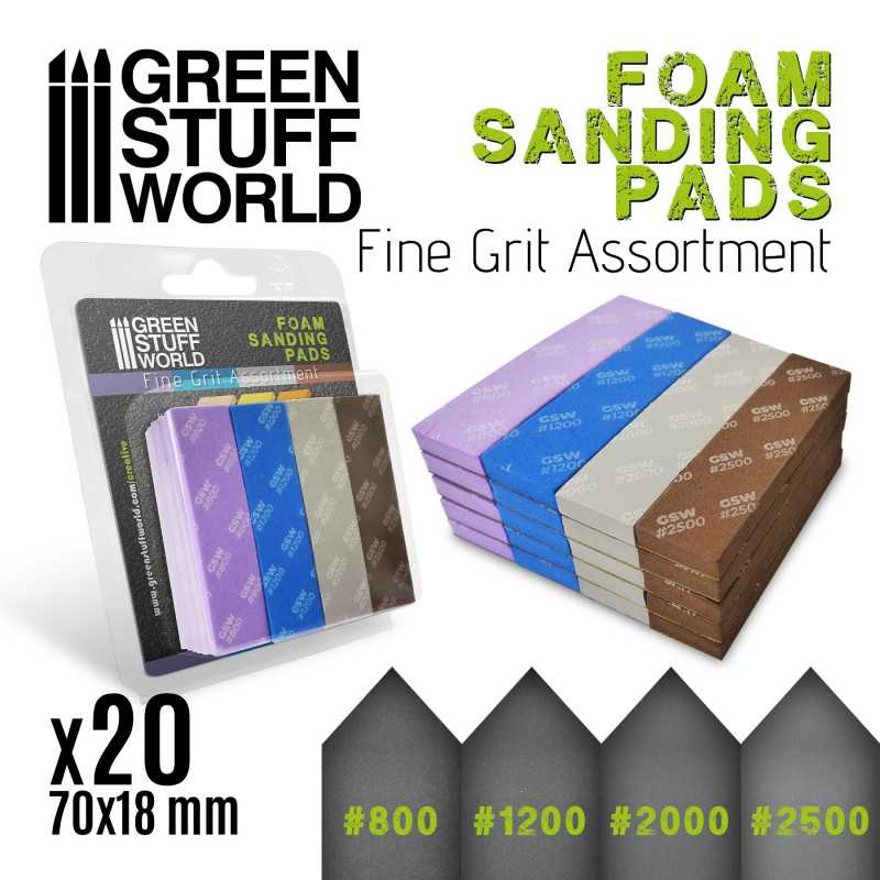 Eponge de Ponçage Flexible - FIN GRAIN x20 Eponge de Ponçage Flexible - FIN GRAIN x20