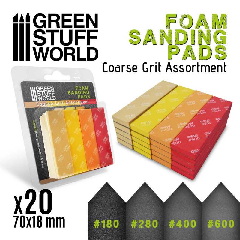 Eponge de Ponçage Flexible - GRAIN GROS x20 Eponge de Ponçage Flexible - GRAIN GROS x20