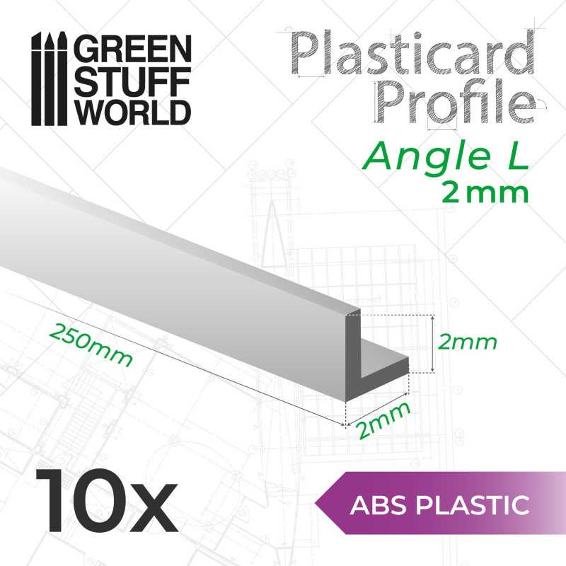 Perfil Plasticard ANGULO-L 2mm Perfil Plasticard ANGULO-L 2mm