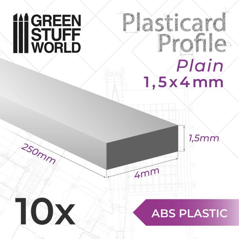 ASA Polystyrol-Profile FLACHPROFILE Streifen Plastikcard 4mm ASA Polystyrol-Profile FLACHPROFILE Streifen Plastikcard 4mm