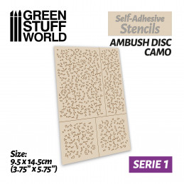 Plantillas autoadhesivas - Discos de camuflaje