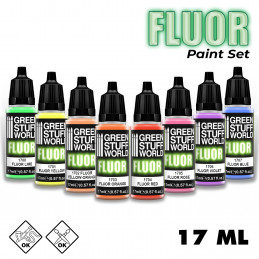 Set 8x Peintures Fluo Set 8x Peintures Fluo