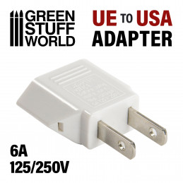 Adaptador enchufe UE-USA Blanco