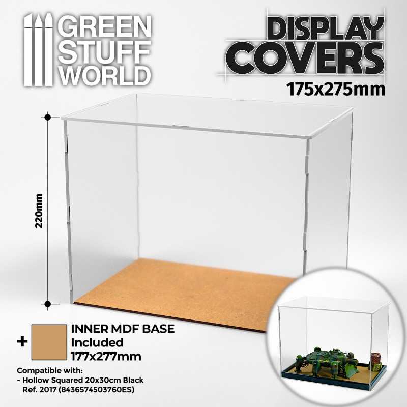 Acryl-Display-Abdeckungen 175x275mm (22cm hoch)
