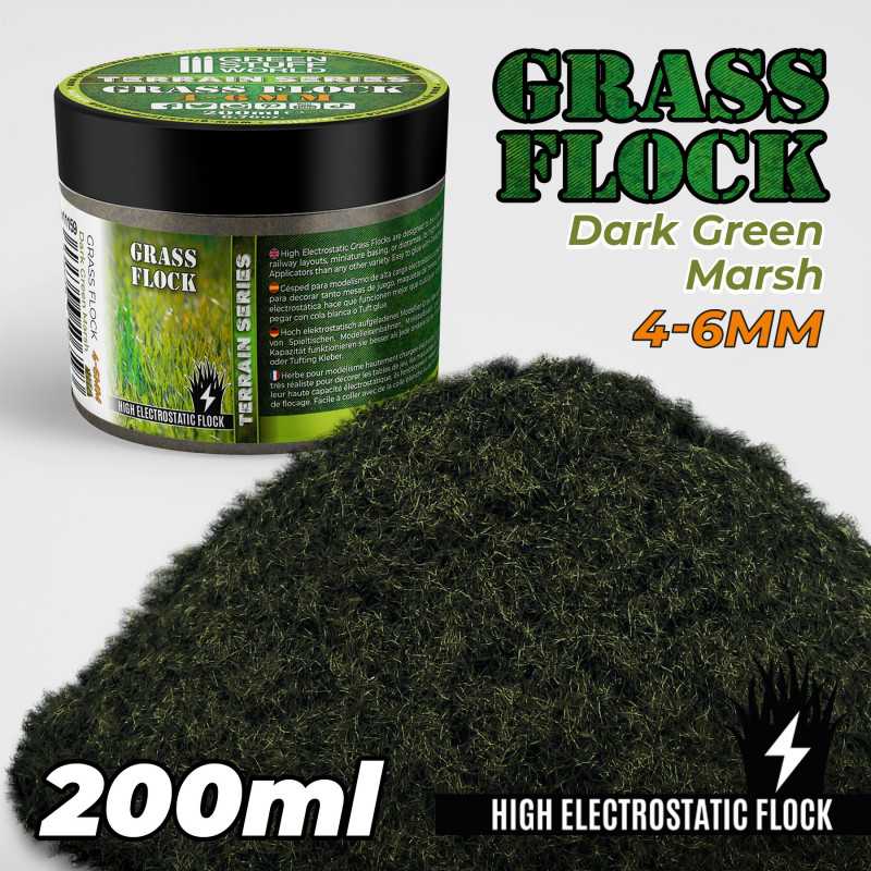 Herbe Statique 4-6mm- DARK GREEN MARSH - 200ml Herbe Statique 4-6mm- DARK GREEN MARSH - 200ml