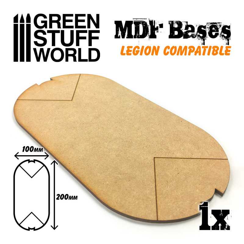 Socles OVALES 100x200 mm en MDF (Legion) Socles OVALES 100x200 mm en MDF (Legion)