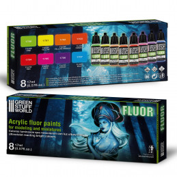 Set 8x Peintures Fluo Set 8x Peintures Fluo