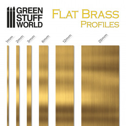 Profilé plat en laiton 0.2 x 12mm