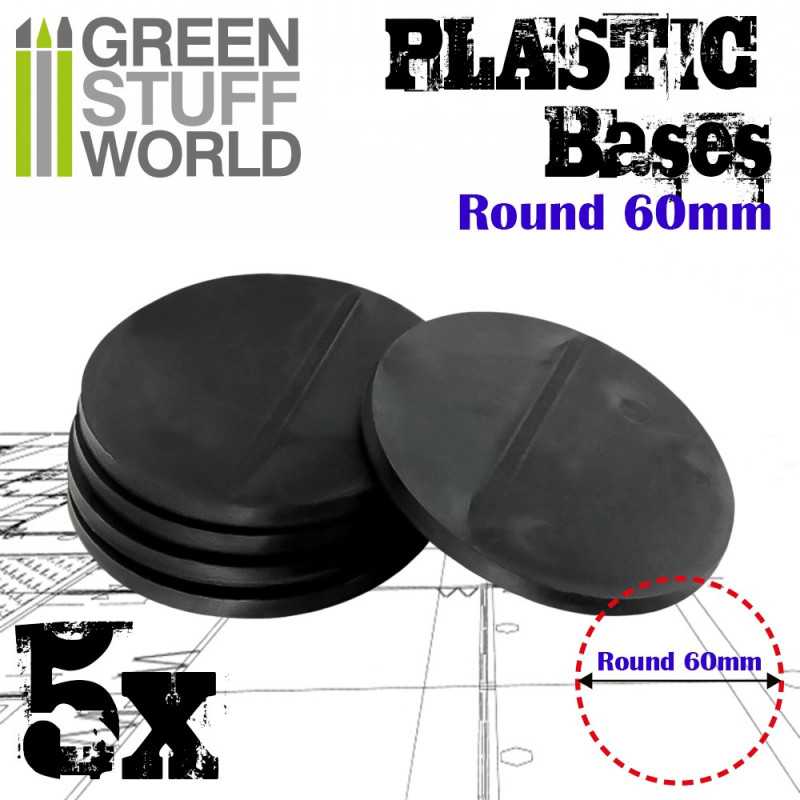 Socles Plastiques ROND 60 mm Noir Socles Plastiques ROND 60 mm Noir