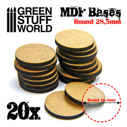 Peanas DM - Redondas 28,5 mm