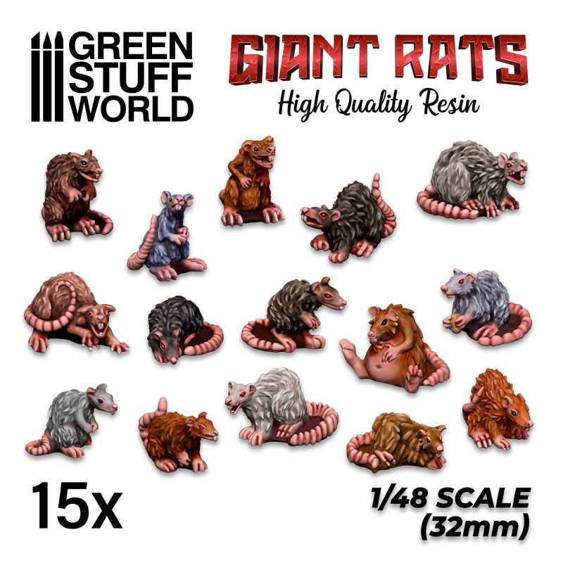 Set en résine RATS GÉANTS Set en résine RATS GÉANTS