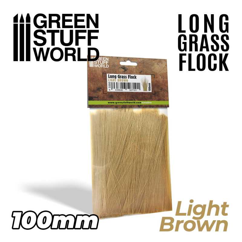 Herbe longue 100mm - Marron clair Herbe longue 100mm - Marron clair