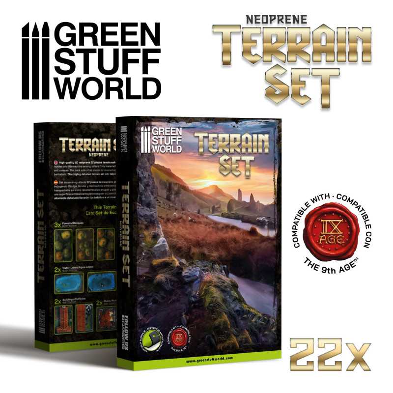 2D Terrain set - 22 pieces