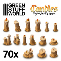 70x Velas de Resina